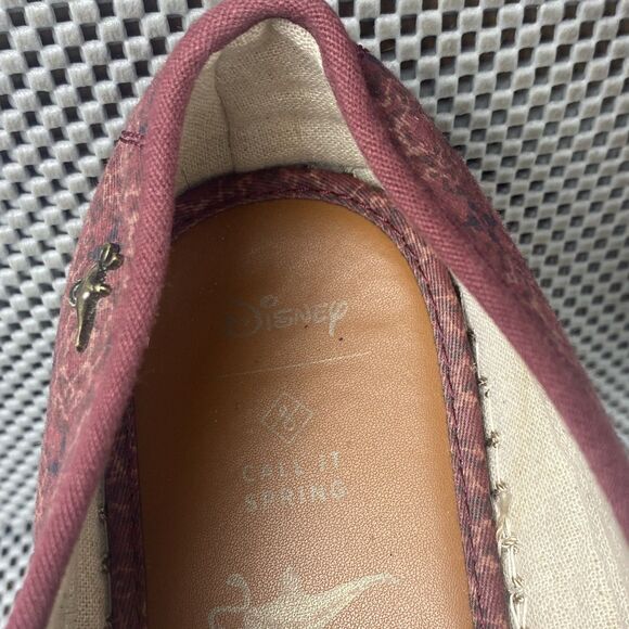 Disney x Call It Spring Aladdin Shoes Mens 10.5 Burgundy Genie Lamp Logo Lace Up - Picture 12 of 14